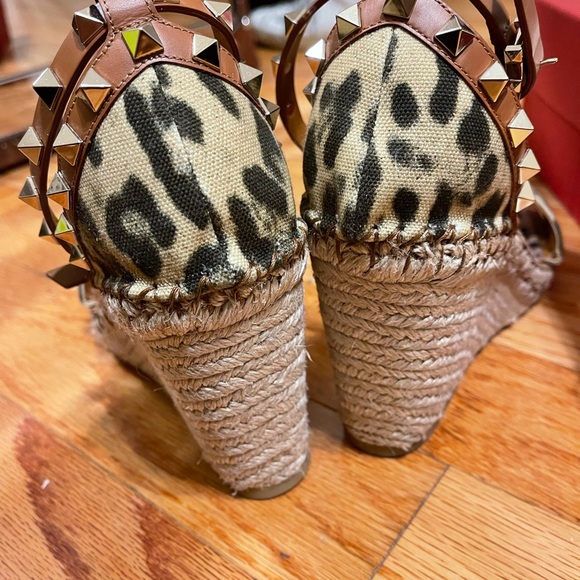 Valentino Espadrille Wedges 39 Worn Twice - Picture 8 of 9